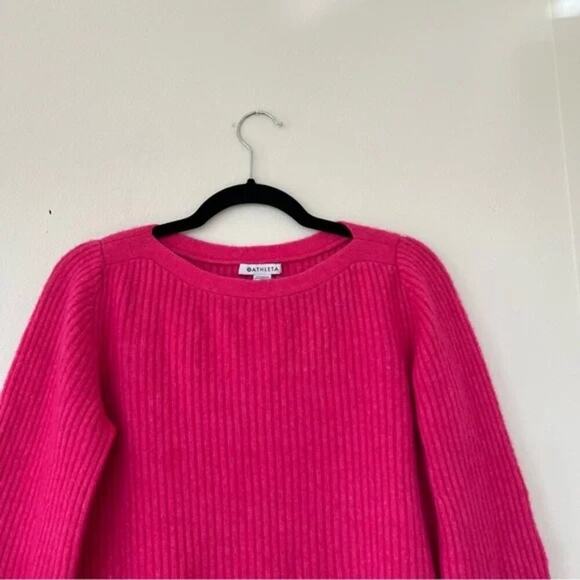 Athleta Layover Merino Wool Pullover Sweater in Tulip Pink - Picture 5 of 11